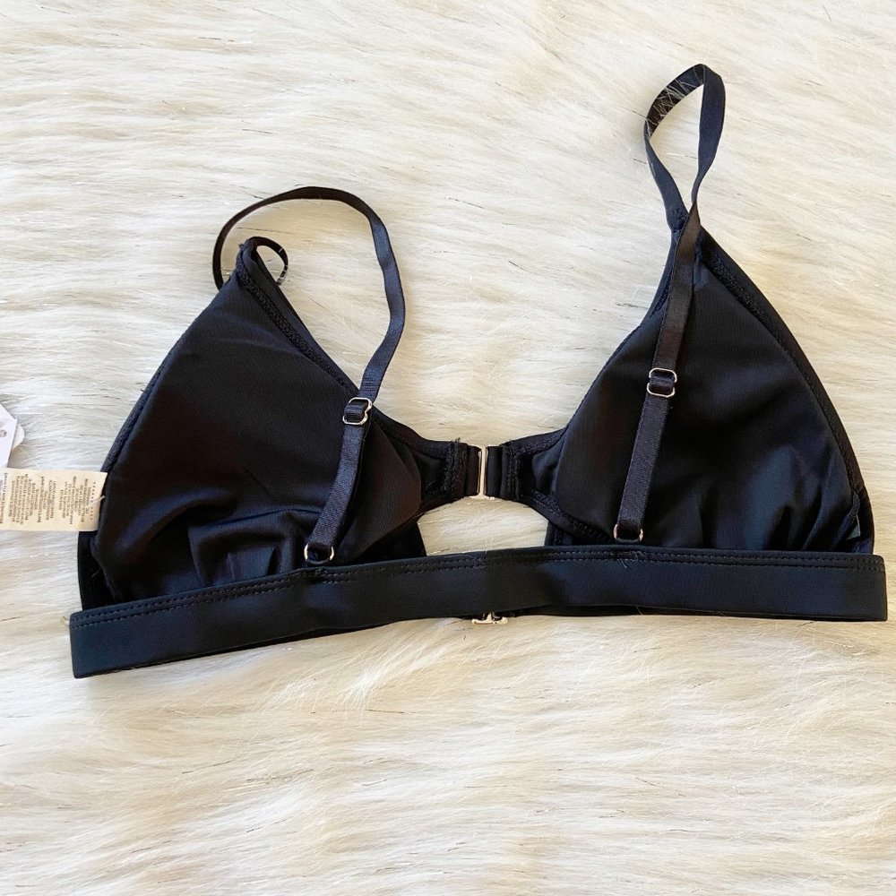 NEW Fabletics Halina Black Athletic Bikini Top - Picture 6 of 7